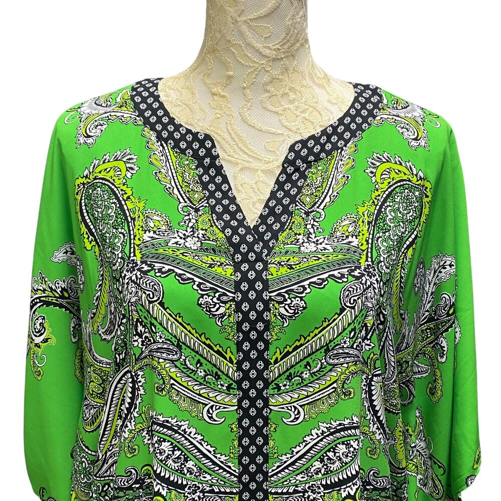 Susan Graver Tunic Medium Liquid Knit Kaftan - Picture 4 of 12